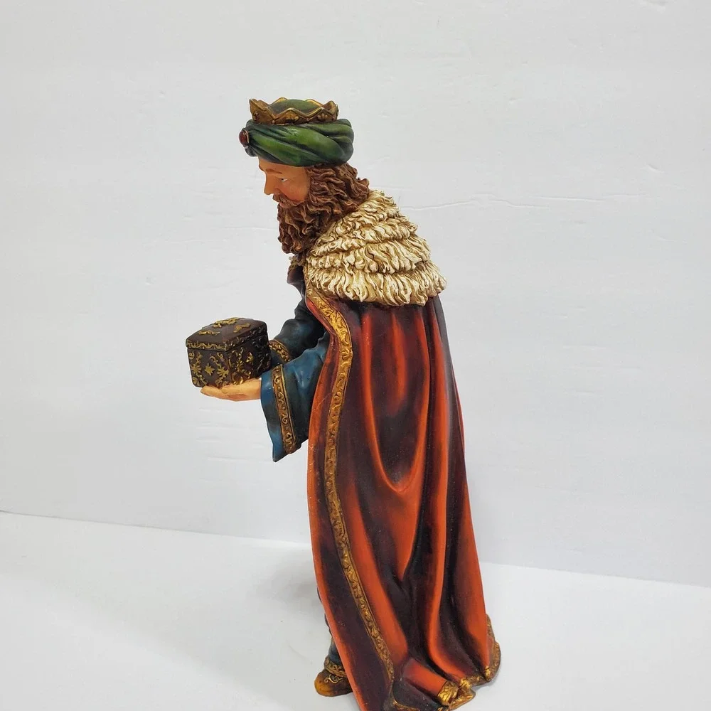 Wise Man Balthazar Figurine Christmas 11.5in Nativity Scene Biblical Christmas